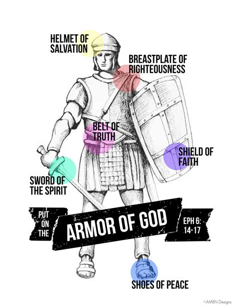 Free Printable Pictures Of The Armor Of God